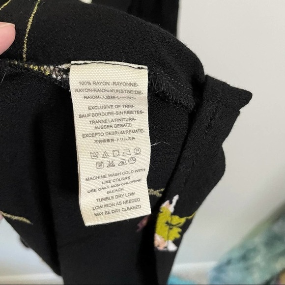 Free People Time on My Side Black Floral Dress - Picture 7 of 8